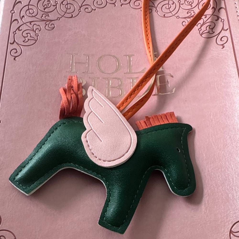 Green and Pink Keychain